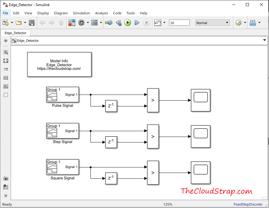 Edge Detector Simulink Model