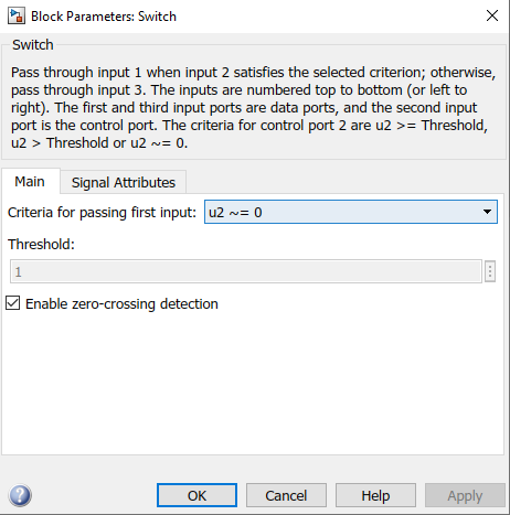 Simulink Model - if else logic