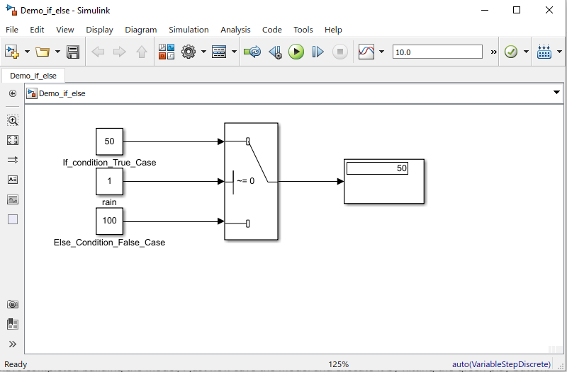 Simulink Model - if else logic