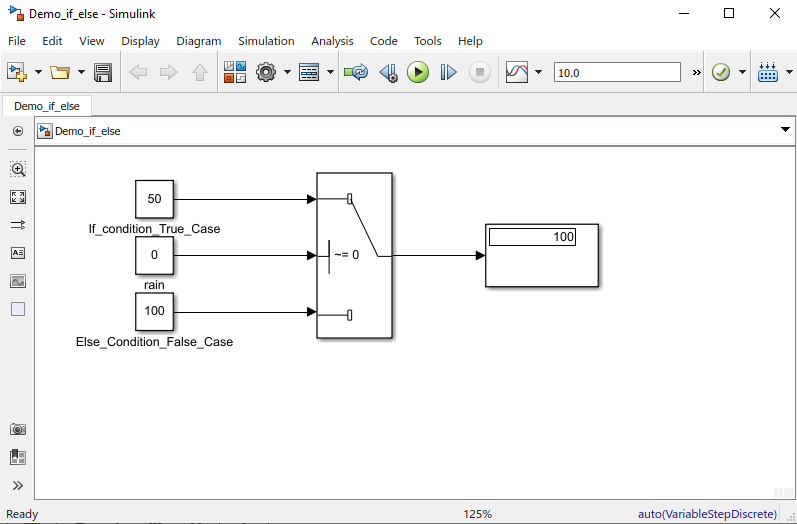 Simulink Model - if else logic