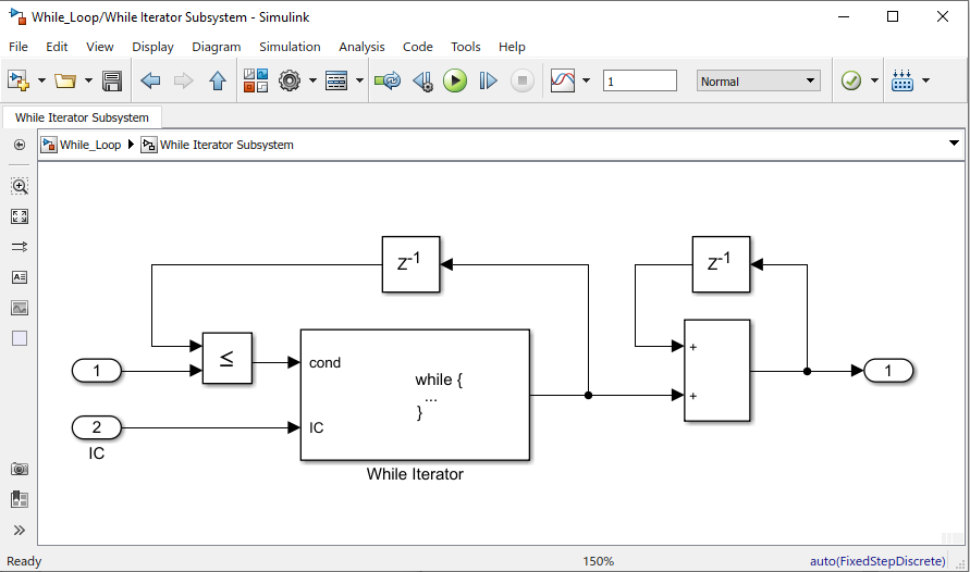 while loop in simulink