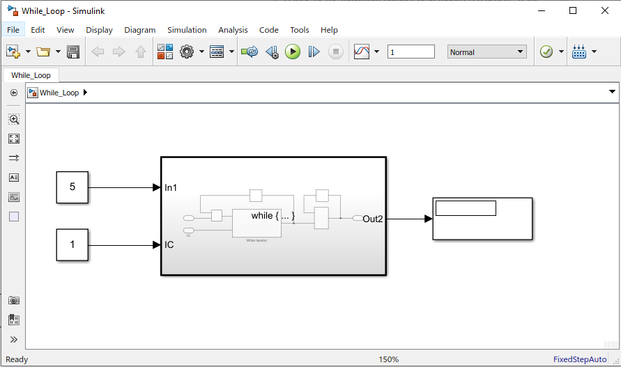 while loop simulink