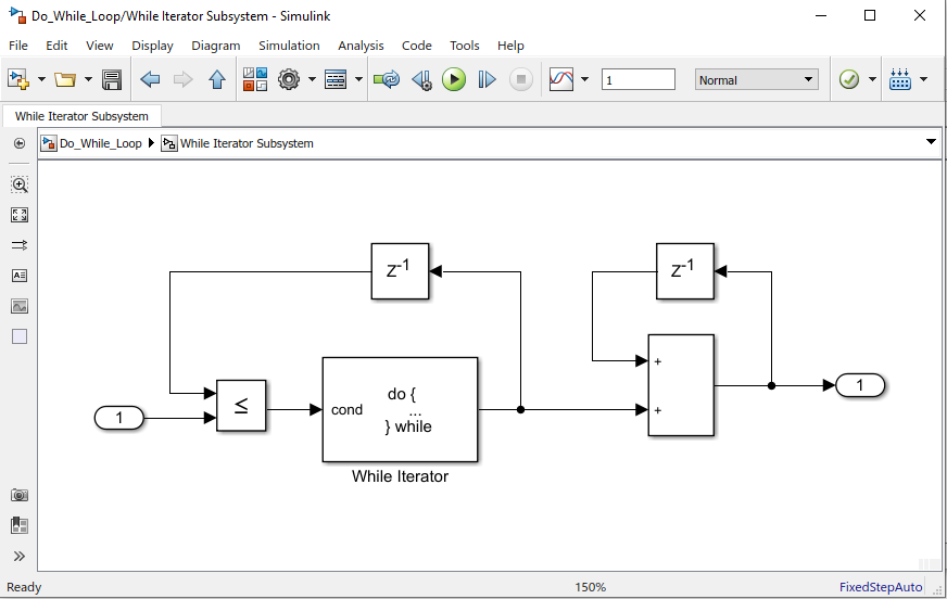 Do while simulink model