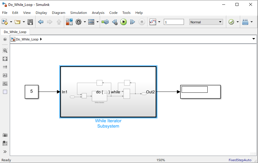 do while in simulink model 