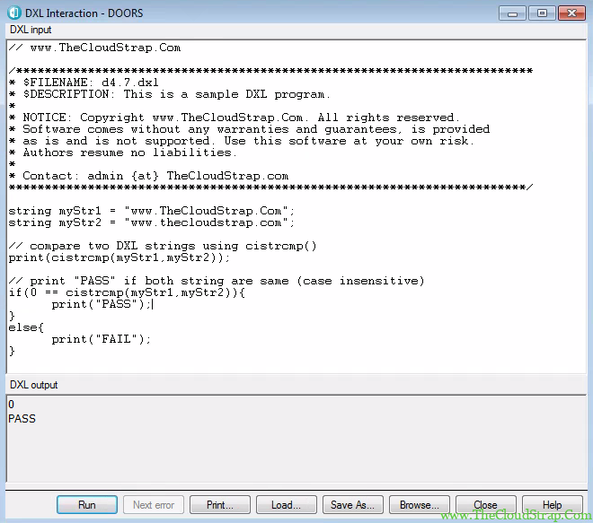 Dxl Scripting Course DOORS DXL - String operation » TheCloudStrap