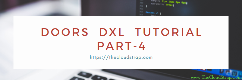 Doors Language DOORS DXL - String operation » TheCloudStrap