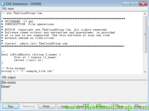 Dxl Scripting Course DOORS DXL File Operation » TheCloudStrap