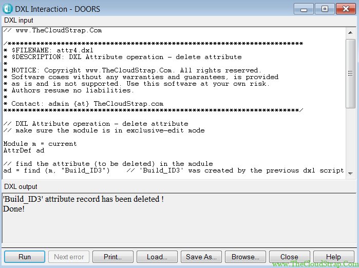 Dxl Scripting Course DOORS Attribute » TheCloudStrap